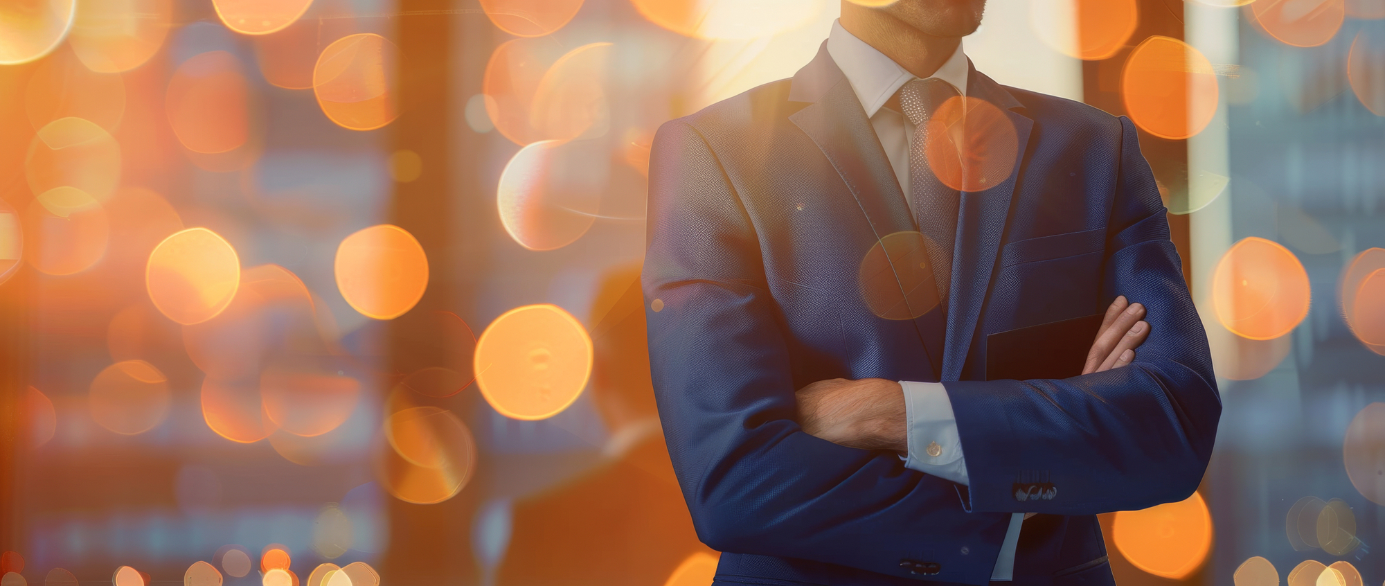 Smiling investor with Vanguard V